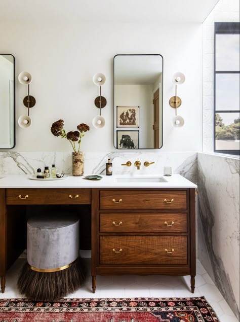 Apparatus Studio, Spanish Revival Home, Bathroom Vanity Ideas, Bathroom Vanity Designs, Ann Sacks, Best Bathroom Vanities, Home Boho, Primary Suite, Modern Deco