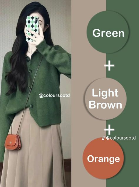 Smart Casual Women Outfits, Mix Match Outfits, Colour Combinations Fashion, Color Combos Outfit, Aesthetic Color, Color Blocking Outfits, Color Combinations For Clothes, Everyday Fashion Outfits, Brown Outfit