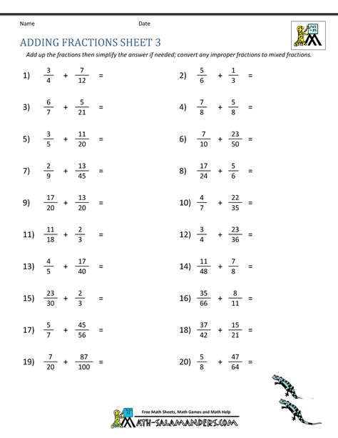 Add the two fractions together, where one denominator is a multiple of the other. 1 Digit Multiplication Worksheets, Rational Numbers Worksheet, Multiplication Of Decimals, Adding Rational Numbers, Multiplication Of Integers, Multiplication Of Fractions, Multiplication Practice Worksheets, 5th Grade Math Worksheets, Unlike Fractions