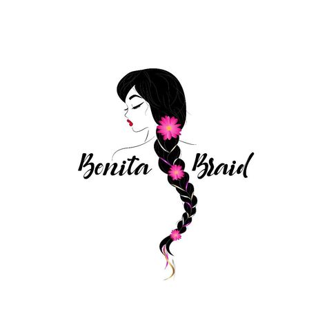 Dileny on Instagram: “Proposal for Bonita Braid #logo #designlife #graphicdesign #illustrator #psd #digitalart #graphic #brand #brandidentity” Hair Accessories Logo Design Ideas, Braids Logo Design, Hair Logo Design Ideas, Hair Logo Design, Beauty Video Ideas, Hair Logo, Logo Design Ideas, Face Mug, Hair Braiding