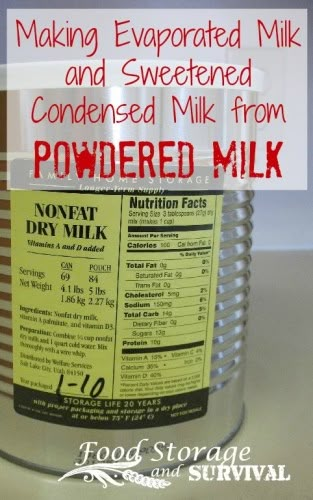 Condensed Milk From Powdered Milk, Milk Nutrition Facts, Homemade Dry Mixes, Cooking Substitutions, Homemade Pantry, Canned Food Storage, Baking Substitutes, Food Substitutions, Homemade Spices