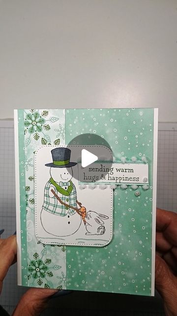 Karen Ksenzakovic/Creative Stamping Designs on Instagram: "A fun winter card featuring the Stampin' Up! Snowman Hugs set along with the Nested Essentials Dies, Nests of Winter DSP and Snowy Scenes DSP. Details on my blog. Link in bio. #snowmanhugs #nestedessentialsdies #nestsofwinterdsp #snowyscenesdsp #stampinup #creativestampingdesigns #papercrafting #diy #diycards #stampinupdemonstrator #cardmaking #stampinupblogger ##papercrafter #cardmakingtutorial #homemadecards #cardsofinstagram #metime #momescape #makeitdontbuyit #creativeoutlet #getcreative #cardmakingideas #myhobby #getcrafty #stressrelief #nonakedenvelopes #cardmakingsupplies #handmadecards #lovewhatyoudo #sharewhatyoulove" Stampin Up Snowman Hugs, Stampin Up Christmas Cards, Card Making Supplies, Card Making Tutorials, Winter Cards, Creative Outlet, Holiday Card, Me Time, Diy Cards