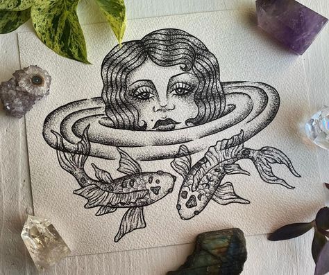 Jamie Molden on Instagram: “Pisces✨ The first sign of my newest zodiac series :,) #pisces #zodiac #astrology #watersigns” Inspo Tattoo, Pisces Tattoo, Pisces Tattoos, Art Challenges, Pisces Sign, Ink Inspiration, Mermaid Tattoo, Zodiac Tattoo, Chest Piece