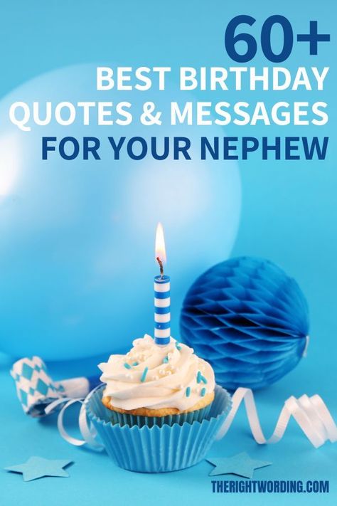 Happy Birthday Nephew! 60+ Best Birthday Messages For Your Nephew Funny Nephew Birthday Quotes, Birthday Wishes For Nephew From Aunt, Happy Birthday Nephew Humor, Happy Birthday Nephew Blessings, Happy Birthday Nephew Man, Birthday For Nephew, Birthday Quotes For Nephew, Nephew Birthday Wishes, Birthday Greetings For Nephew