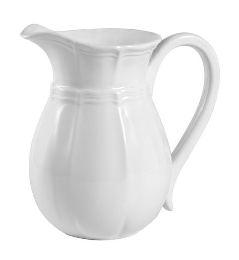 Amazon.com | Mikasa French Countryside Pitcher, 47-Ounce: Carafes & Pitchers Tea Party Dessert Table, Mikasa French Countryside, Mikasa Dinnerware, Farmhouse Vase, Casual Entertaining, Milk Pitcher, White Pitcher, Tea Party Birthday, French Countryside