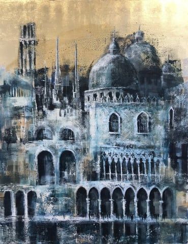 Mixed Media Architecture, Relief Architecture, Gcse Portfolio, Oxford Uk, Venice Painting, Oil Painting Background, Art Alevel, Naive Illustration, Architecture Sketchbook