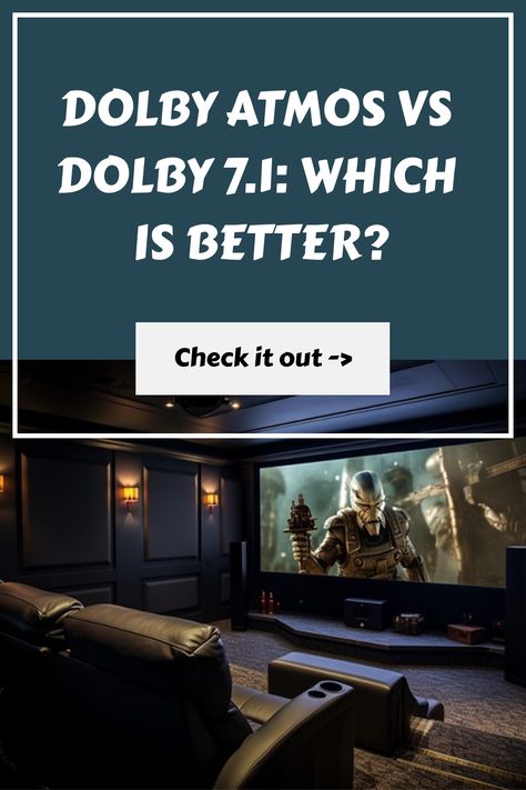 Dolby Atmos vs Dolby 7.1: Which is better? Check it out with a home theater setup in the background. Dolby Atmos Home Theater, Theater Rooms, Home Theater Installation, Center Speaker, Surround Speakers, Home Studio Setup, Ceiling Speakers, Sound Systems, Surround Sound Systems