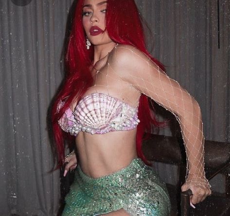 I love you kylie Jenner Kylie Jenner Images, Ariel Halloween Costume, Kylie Jenner Dress, Mermaid Halloween Costumes, Ariel Costumes, Kylie Jenner Pictures, Little Mermaid Costume, Hot Halloween Outfits, Kylie Jenner Look