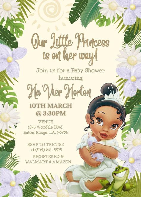 Princess And The Frog Baby Shower Cake, Princess Tiana Baby Shower Theme, Princess And The Frog Baby Shower Ideas, Frog Baby Showers, Baby Shower Princess Theme, Cute Pregnancy Pictures, Princesa Tiana, Pregnancy Pictures, Baby Shawer