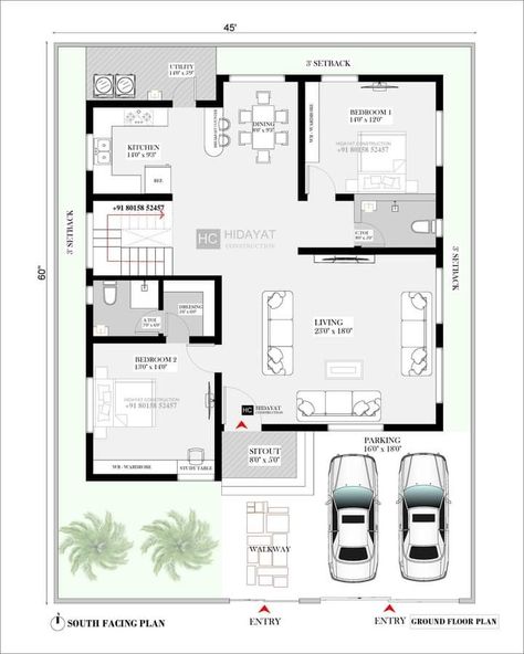 Villa Layout, 2 Bhk House Plan With Pooja Room, 30x40 Duplex House Plans West Facing With Vastu, 35 50 House Plans India, 40x60 House Plans, 35x65 House Plans Pakistan, West Facing House Plans Vastu 30*50, Bungalow House Floor Plans, 30x40 House Plans