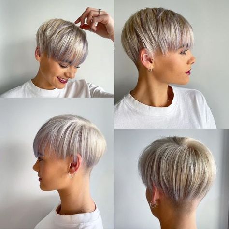 Female Undercut, Undercuts For Women, Layered Pixie Haircuts, Kort Bob, Hair Colour Design, Short Haircut Styles, Stylish Short Haircuts, Short Hair Undercut, Undercut Pixie Haircut