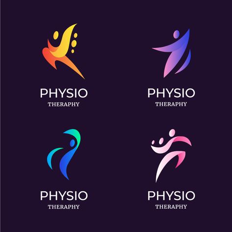 Gradient Minimalist Physio Clinic Logo Physio Logo Design, Physiotherapist Logo, Physio Logo, Physiotherapy Logo, Physio Clinic, Physiotherapy Clinic, Clinic Logo, Bike Ideas, Brand Kit