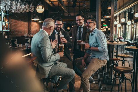 Happy Coworkers, Group Photography, Relax Time, Drinking Beer, Feature Film, Photo Illustration, Stock Images Free, Photo Image, Beer