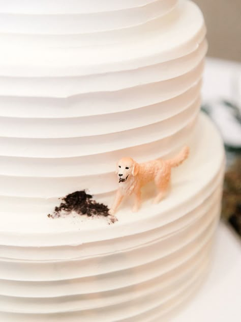 Dogs Eating Wedding Cake, Dog Eating Wedding Cake Topper, Farm Grooms Cake, Simple Wedding Cake With Dog, Simple Black And White Wedding Cake, Dog On Wedding Cake, Neutral Wedding Cake, Wedding Cake Neutral, Wedding Photos List