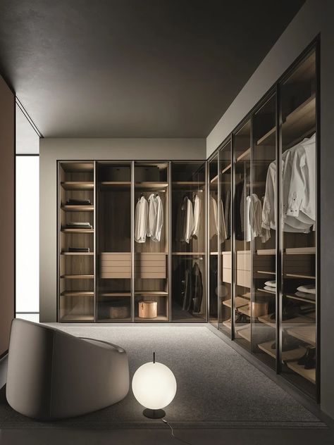 Walk In Wardrobes Luxury, Open Walk In Wardrobe, Walk In Wardrobe Interior Design, Minimal Walk In Closet Design, Bedroom Walk In Closet Design, Modern Bedroom Walk In Closet, Modern Walk In Wardrobe Design, Walk In Wardrobe Design Modern, U Wardrobe Design