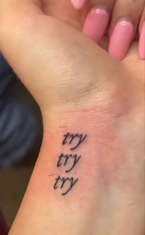 Tribute Tattoo, Unique Small Tattoo, Tribute Tattoos, Try Try, Taylor Swift Tattoo, Lyric Tattoos, Light Tattoo, Tattoos For Lovers, Delicate Tattoo