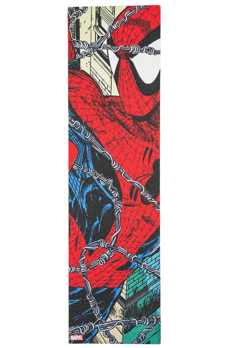 Grizzly x Marvel Spiderman Torey Arial Griptape. Spiderman Skateboard Art, Skateboard Design Spiderman, Griptape Ideas, Griptape Designs, Spiderman Skateboard, Griptape Art, Skateboard Designs, Skateboard Deck Art, Skateboard Art Design