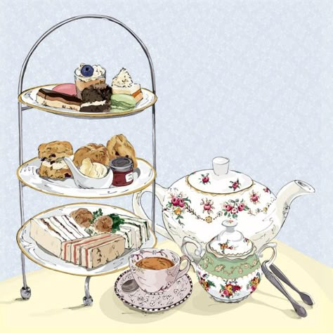 Afternoon Tea Party Food, Afternoon Tea Decorations, Afternoon Tea Scones, Afternoon Tea At Home, Christmas Afternoon Tea, Cartoon High, Afternoon Tea Wedding, Afternoon Tea Tables, Kek Lapis