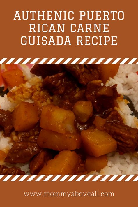 Puerto Rican Carne Guisada Recipe, Puerto Rican Beef Stew Recipes, Puerto Rican Carne Guisada, Spanish Beef Stew, Puerto Rican Beef Stew, Beef Stew Stove Top, Latino Food, Carne Guisada, Spanish Recipes