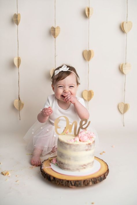 1 Year Birthday Party Ideas, Simple First Birthday, Cake Smash Theme, Baby Birthday Photoshoot, Baby Cake Smash, Smash Cake Girl, Baby Birthday Decorations, 1st Birthday Photoshoot, Simple Birthday Decorations