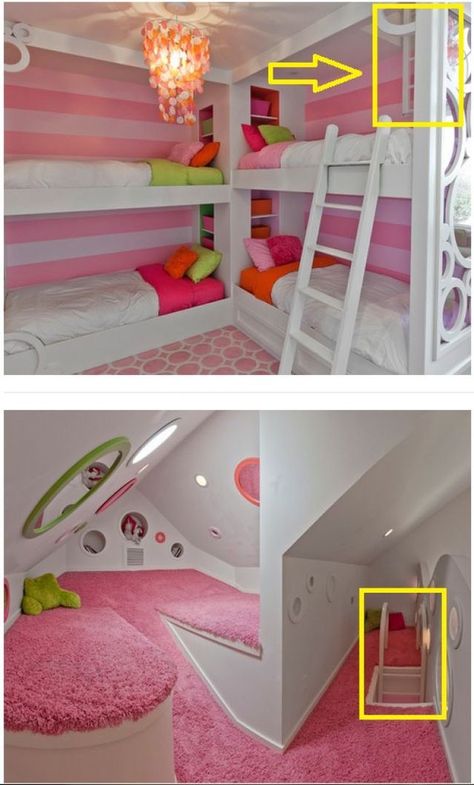 Dorm Room Organization, Hidden Rooms, Cute Bedroom Ideas, Girl Bedroom Designs, Secret Rooms, Toys Kids, Awesome Bedrooms, Cute Room Decor