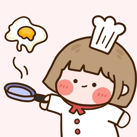 Roro Jump, Cartoon Chef, Note Pad Design, Kawaii Sticker, Little Drawings, Cute Anime Chibi, Cute Kawaii Drawings, Cute Doodle Art, Doodles Drawings