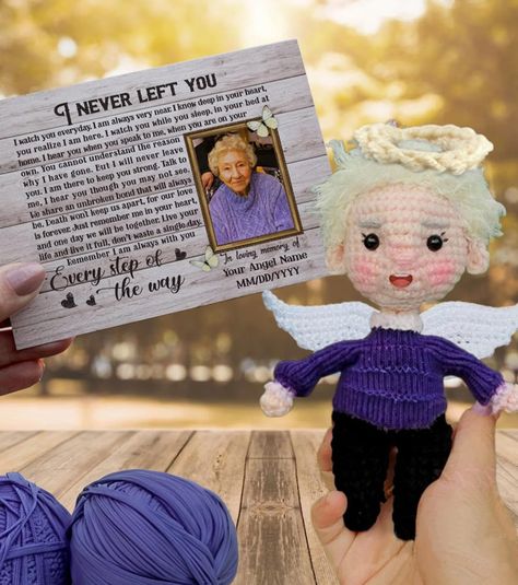 ROSLILY Personalized Crochet Doll Custom Character Doll Portrait Knitted Crochet Toys Personalized Gift for Brithday Wedding Cuddle Play Bed Time Playmates Play Beds, Personalized Crochet, Custom Character, Bed Time, Character Portraits, Crochet Doll, Crochet Toys, Knit Crochet, Personalized Gifts