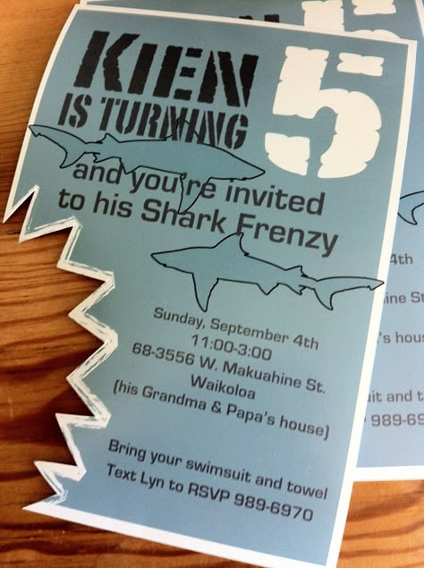 Sharknado Party, Jaws Party, Shark Birthday Party Invitation, Shark Week Party, Shark Birthday Cakes, Shark Themed Birthday, Shark Birthday Invitations, Shark Themed Party, Ocean Birthday Party