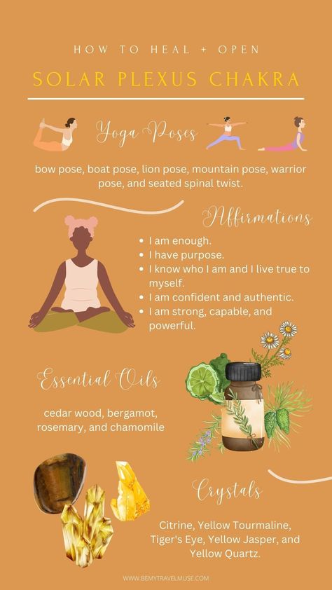 Solar Plexus Chakra Essential Oils, Solar Plexus Chakra Yoga Poses, Manipura Chakra Yoga Poses, Solar Chakra Healing, Yoga Poses For Chakras, Solar Plexus Yoga, Root Chakra Yoga Poses, Healing Solar Plexus, Manifestor Generator