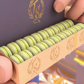 Passion Fruit Macaron, Ladybug Food, Green Macarons, Ganache Buttercream, Pink Macarons, Squid Recipes, How To Make Macarons, Barbie Food, Apple Cookies