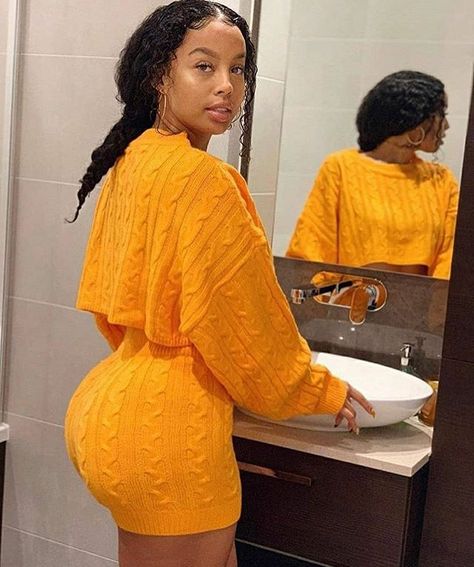 Yellow Sweater, Curvy Girl Fashion, Curvy Girl Outfits, Baddie Outfits Casual, Cute Simple Outfits, Teenage Fashion Outfits, Cute Casual Outfits, Simple Outfits, Chic Outfits