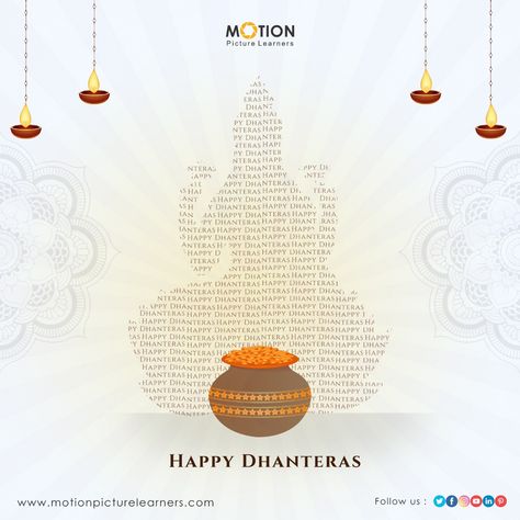 💰¦ BEST WISHES ON DHANTERAS ¦💰 . From- Motionpicturelearners Family . #dhanteras2020 #festiveseason #festiveseason #designagency #diwali #dhanteras #laxmi #ganesh #money #dhan #happydhanteras #november #festivenovember #2020 #local #golocal #diya #india #indianfestival #festivaldiaries Dhanteras Poster, Dhanteras Creative Ads, Diwali Dhanteras, Laxmi Ganesh, Interior Brochures, Story Illustration, Technology Posters, Festival Wishes, Happy Dhanteras