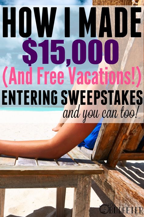 Entering Online Sweepstakes: How I Made $15K & Won Free Vacations | Guest Post | The Busy Budgeter Busy Budgeter, Free Sweepstakes, Hobbies For Adults, Enter Sweepstakes, Hobbies For Kids, Contests Sweepstakes, Hobbies That Make Money, Pch Sweepstakes, Sweepstakes Giveaways