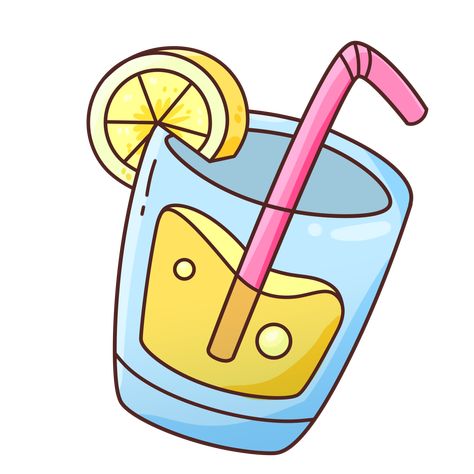 Cartoon Fast Food Drink Juice Summer Drink Sketch, Juice Clipart, Juice Cartoon, Cartoon Drink, Fast Food Drinks, Drink Juice, The Cartoon, Logo Banners, Free Vectors