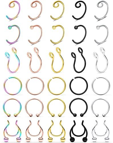 Nose Septum Ring, Piercing Clip, Nose Septum, Septum Nose, Nose Hoop, Body Piercing Jewelry, Piercing Jewelry, Clip On, Septum Ring