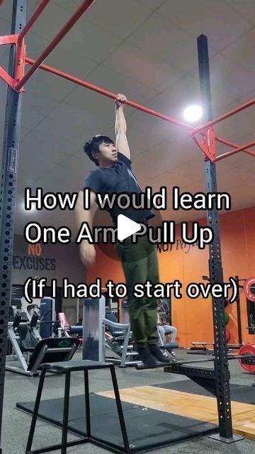 90K views · 4.9K likes | Tim Vuu | Calisthenics Coach on Instagram: "If I had to start over as a true beginner, this is the framework I would use to build up to a one arm pull up.

There are many ways to transition from regular to one arm pull ups. I personally find shoulder width band assisted one arm pull up to replicate the full movement the most.

Just because of how taxing it is on your elbows and shoulders, I would limit to 1-2 attempt of best progression before calling it quits and continue focusing on building foundations.

#calisthenicsroutine #calisthenics #bodyweightfitness #onearmpullup #onearmpulluptraining #calistenia #fitness #strength #streetworkout #gymnastics #pullup" Pullup Progression, Pullup Training, Calisthenics Routine, Street Workout, Calisthenics, Bodyweight Workout, Pull Up, Pull Ups, Just Because