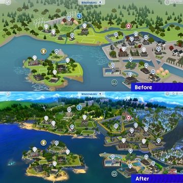 Windenburg Map Replacement - DOWNLOAD | 20th Century Plumbob on Patreon Sims 4 Get Together, Los Sims 4 Mods, San Myshuno, Casas The Sims 4, Sims 4 Gameplay, Sims4 Clothes, Best Sims, Hogwarts School, Sims Community