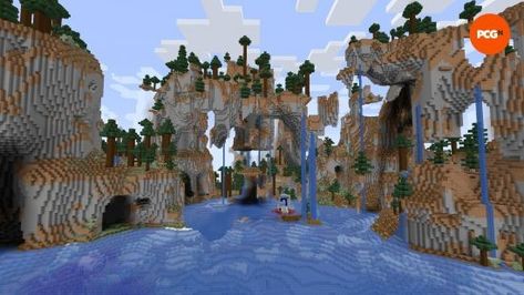 Best Minecraft Seeds, Cool Minecraft Seeds, Desert Temple, Desert Biome, Witch Hut, Minecraft Seeds, Island Survival, Minecraft Seed, Minecraft Survival