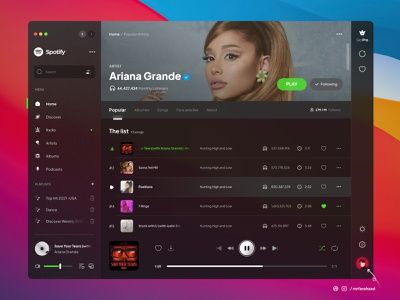 Spotify Redesign, Spotify Design, Music Player Design, Create Your Own Font, Dashboard Examples, Creative Market Design, Yearbook Themes, Phone Lock, Directory Design