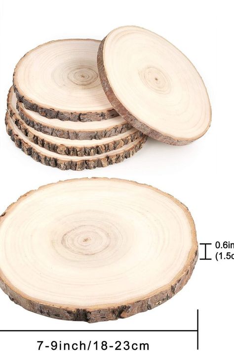 Pllieay 5 Pack 7-9 Inch Round Rustic Wood Slices for Weddings, Table Centerpieces and Other DIY Pllieay 5 Pack 7-9 Inch Round Rustic Wood Slices for Weddings, Table Centerpieces and Other DIY Scorch Marker, Wood Slice Centerpieces, Large Wood Slices, Wood Burning Pen, Wooden Centerpieces, Wood Cookies, Wood Centerpieces, Wooden Slices, Rustic Wedding Centerpieces