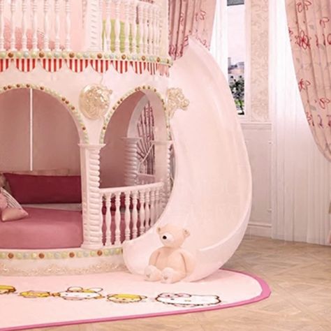 Bedroom Princess Girl Slide Children Bed , Lovely Single Pink Castle Bed Girls Furniture _ - AliExpress Mobile Dutch Doors Diy, Bedroom Princess, Furniture Promo, Girls Furniture, Castle Bed, Luxury Kids Bedroom, Children Bed, Pink Castle, Princess Room