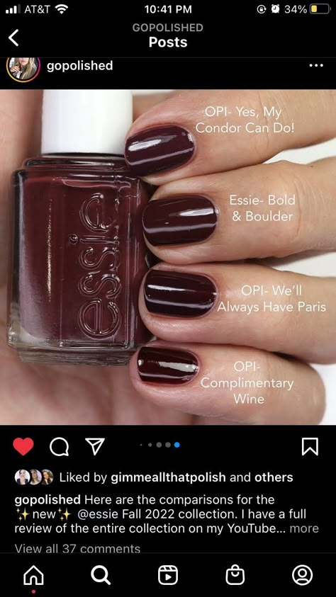 Nails For Light Skin, Nails Pale Skin, Clowns Makeup, Nail Colors Opi, Autumnal Nails, Mail Polish, Fall Nail Colors Opi, Winter Nail Color, Pink Essie