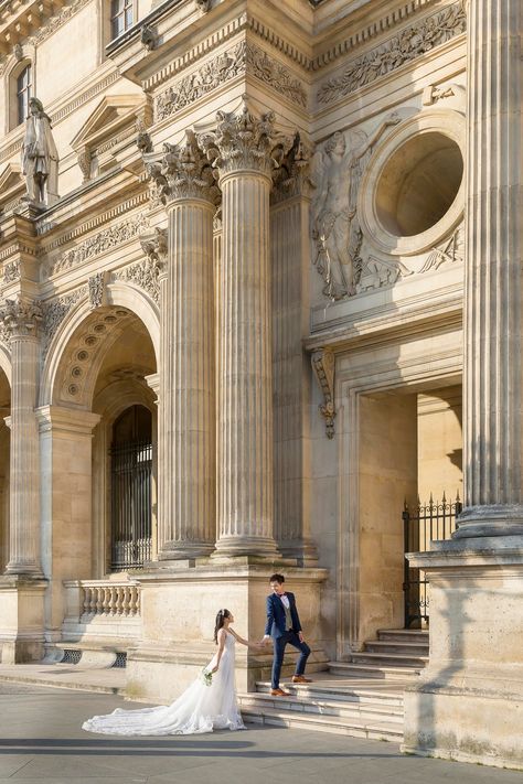 Pre-wedding photo session at Louvre in Paris . . . . . . #damien_theparisian #parisphotographer #parisproposal #parisphotoshoot #parisphotosession #photoshootparis #photosessionparis #parisprewedding #team_theparisian #parisengagementphotographer #louvre Louvre Wedding, Louvre Engagement Photos, Louvre Photoshoot, Paris Prewedding, Louvre Wedding Photography, Paris Wedding Photos, Engagment Photo Paris, Paris Shoot, Louvre Museum Photo