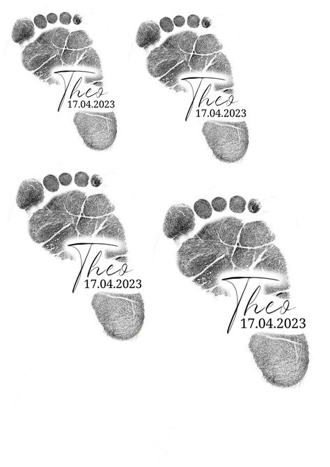 First Child Tattoos, Newborn Handprint Tattoo Ideas, Baby Tatoo Designs, Baby Feet Tattoos For Dad, Baby Hand Print Tattoo, Baby Boy Tattoos For Mom, Baby Foot Tattoo, Baby Foot Print Tattoo Ideas, Foot Print Tattoo