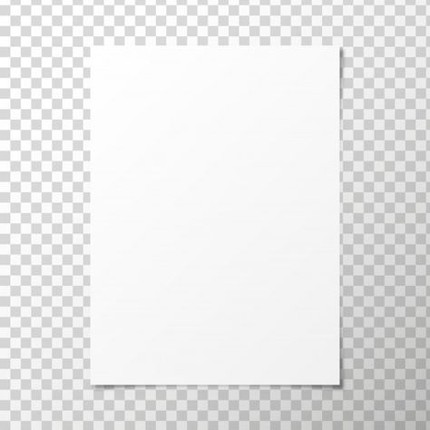 Vector a4 paper on transparent backgroun... | Premium Vector #Freepik #vector #paper #note #document #shadow Paper Note, Bond Paper, A4 Paper, Premium Vector, Graphic Resources, Sticker Paper, Transparent Background, Quick Saves, Design