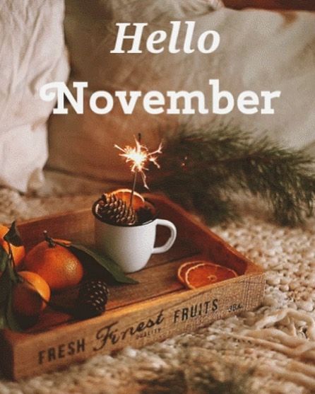 Happy November Gif, Joy Hello, Happy November, Hello November, Vibe Song, Gif Pictures, New Month, Facebook Image, Good Vibe Songs