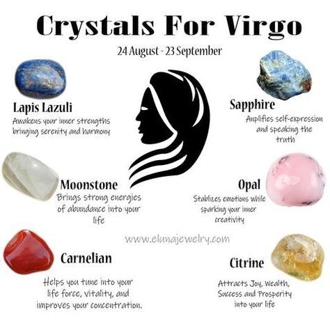 Gemstones For Virgo, Crystals For Virgos, Virgo Crystals And Stones, Virgo Crystals Stones, Crystals For Virgo Zodiac Signs, Virgo Witch, Crystals For Virgo, Virgo Crystals, Zodiac Crystals