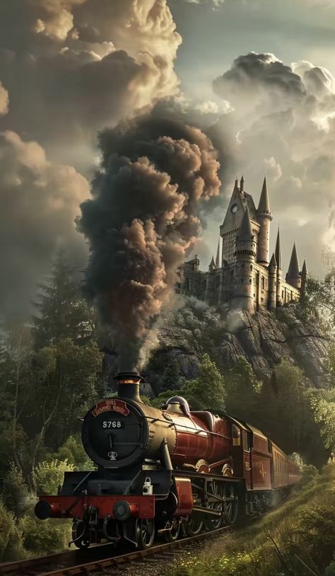 Cozy Harry Potter Aesthetic, Harry Potter Harry Potter Wallpaper, Hogwarts Landscape, Hogsmeade Aesthetic, Quidditch Aesthetic, Hogwarts Wallpaper, Harry Potter Iphone Wallpaper, Harry Potter Portraits, Harry Potter Train