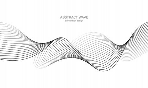 Abstract wave element for design. digita... | Premium Vector #Freepik #vector #abstract #technology #line #waves Wave Element Design, Wave Abstract Design, Line Design Pattern, Digital Wave, Waves Design, Floral Quotes, Line Abstract, Wave Illustration, Waves Vector