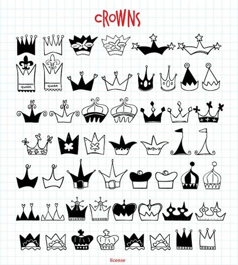 Crowns Crown Nail Art, Crown Nails, Crown Tattoo, Nail Art Designs Diy, Queen Crown, Bird Drawings, Mini Tattoos, Pretty Tattoos, Tiny Tattoos